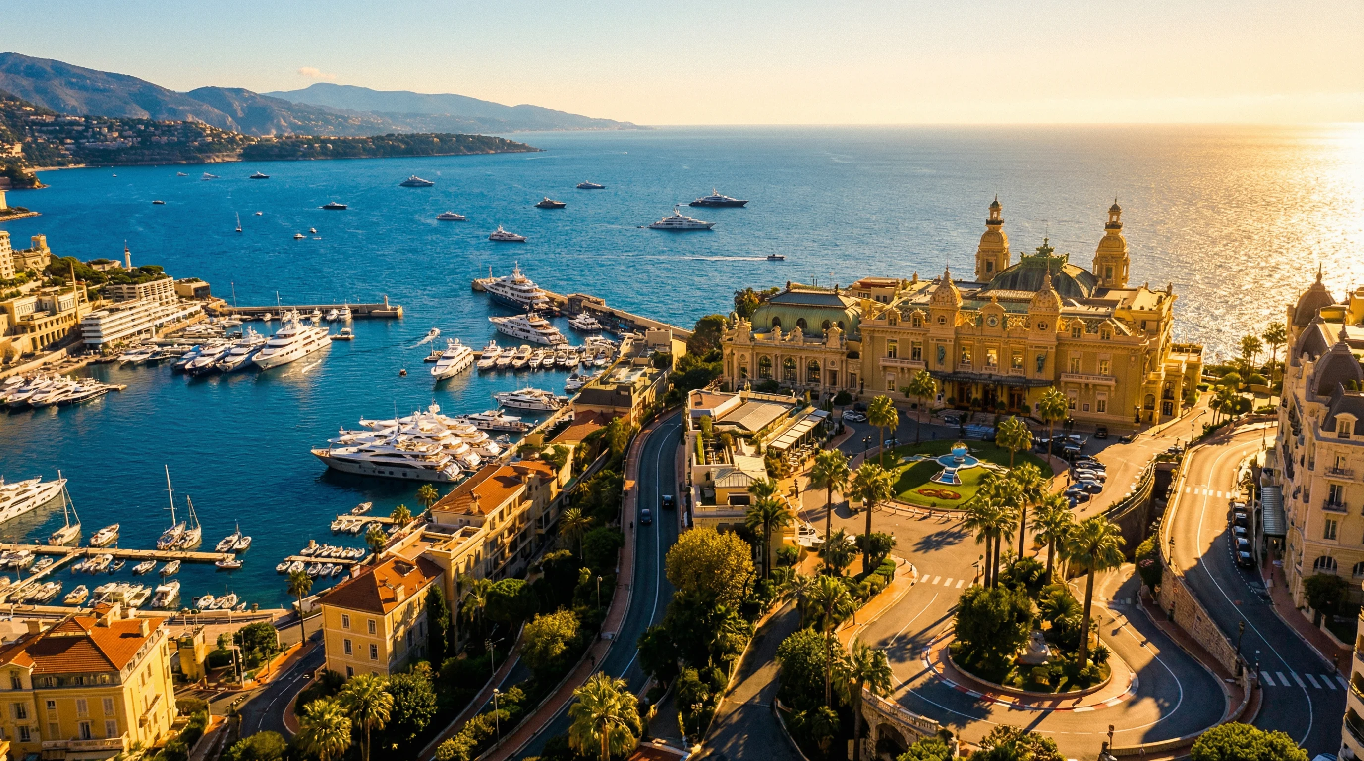 蒙特卡洛海岸线全景，澳门百家乐 灵感之源